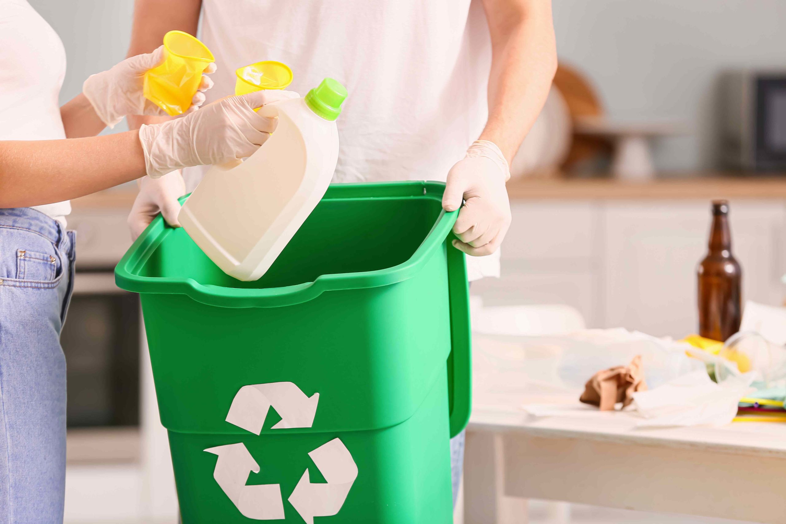 Sorted Recyclables - Different types of sorted recyclable materials